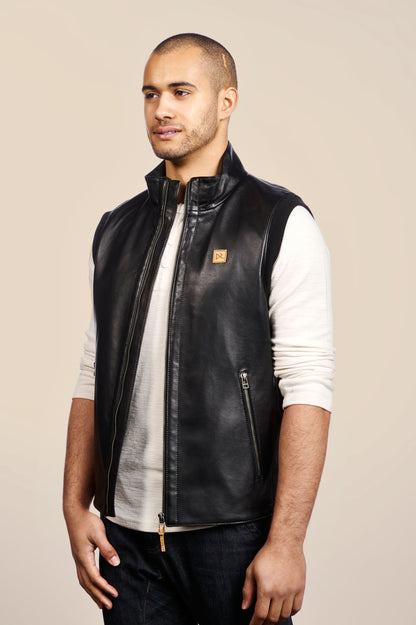 Ares Collared Moto Vest