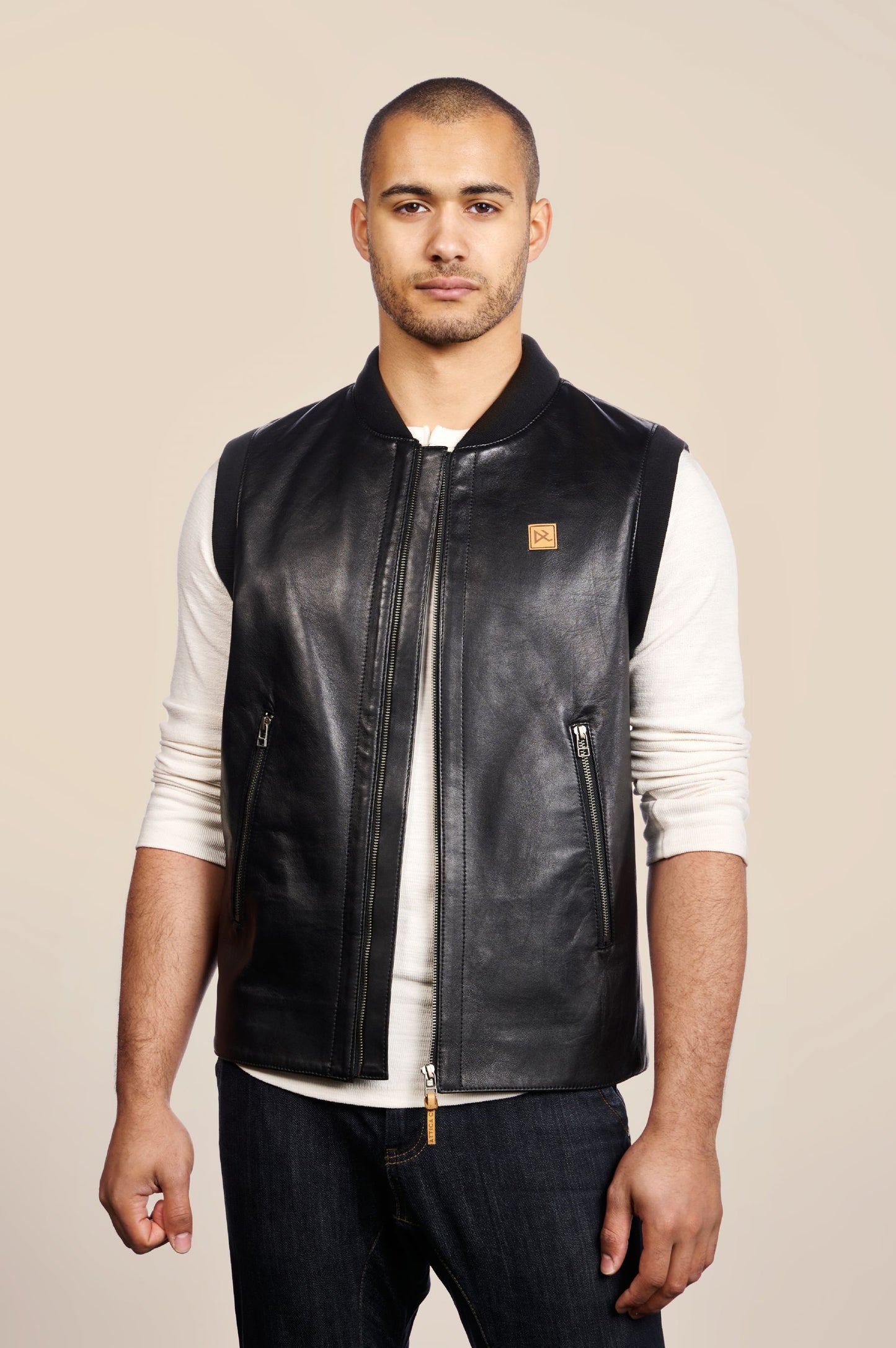 Apollo Stand Collar Moto Vest